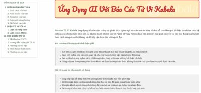 Tử Vi Kabala: Luận Giải Tính Cách Và Thấu Hiểu Bản Thân (+AI) 11 Tử Vi Kabala – luận giải Tử Vi với AI